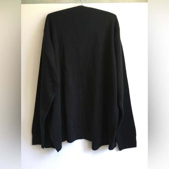 Harriton Men's Black Pilbloc V-Neck Button Cardigan Sweater - Picture 6 of 12